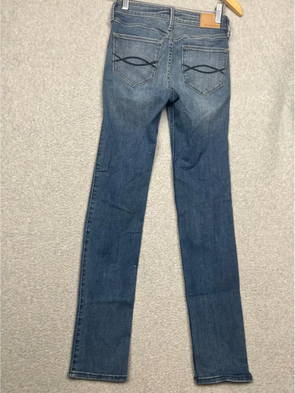 Abercrombie & Fitch Denim Jeans Womens 00S Straight Mid Rise Classic Casual
